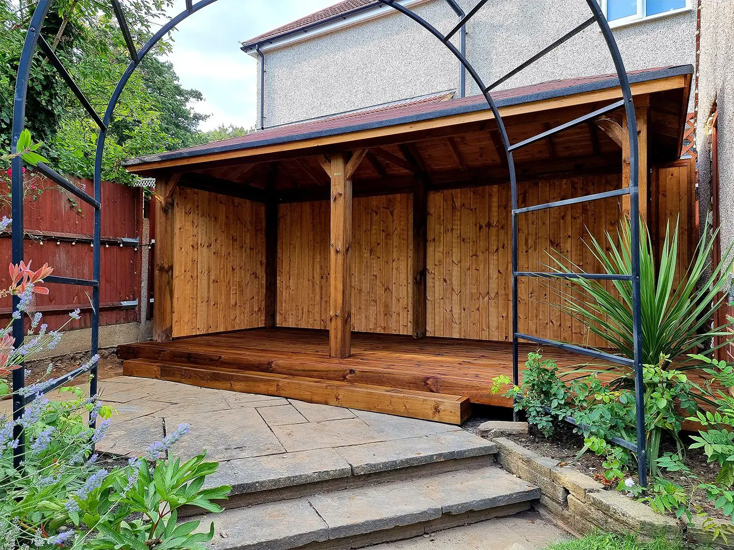 Bespoke timber gazebo