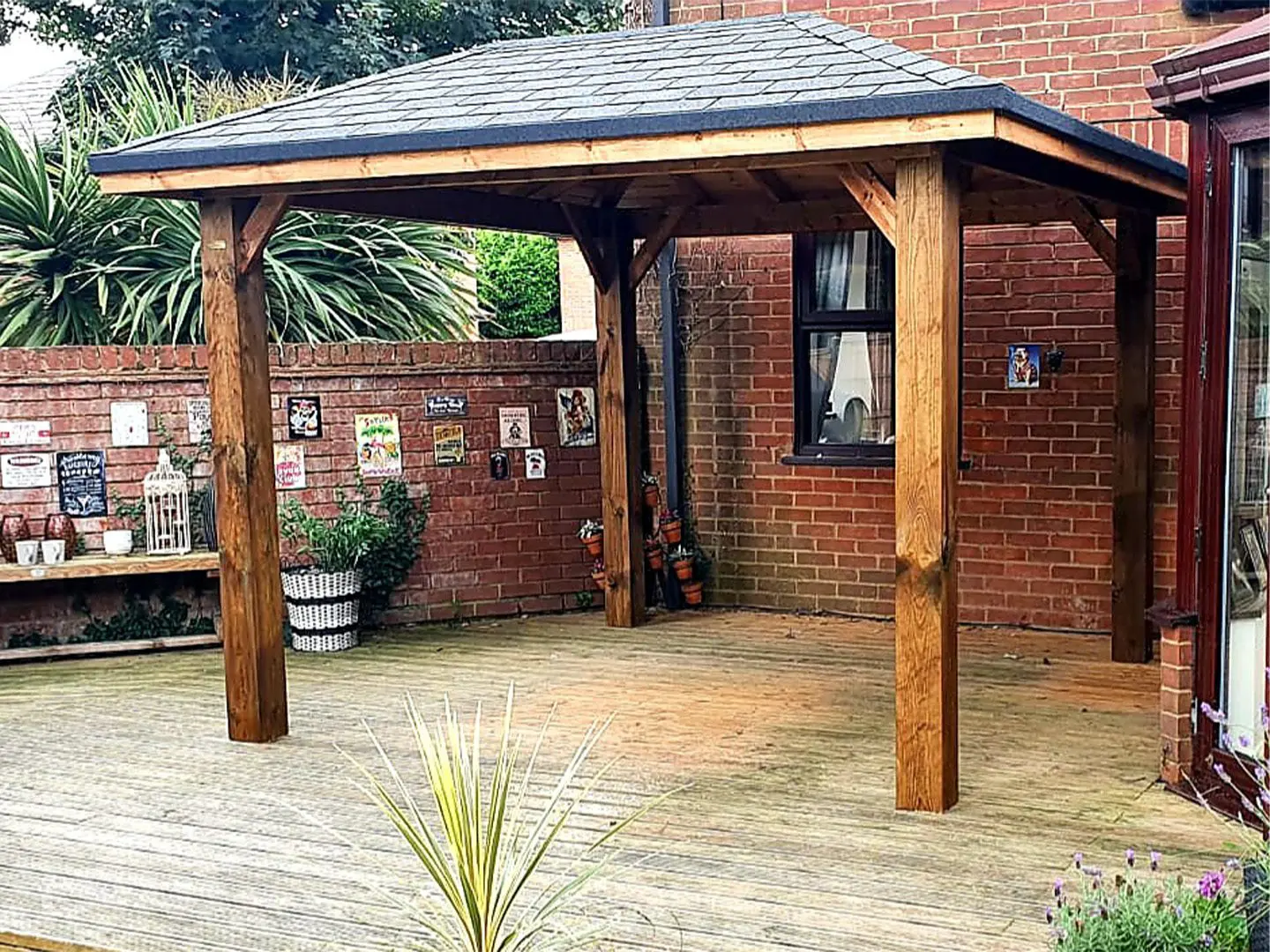 Bespoke timber gazebo